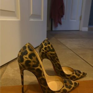 Leopard Print Stiletto Heels